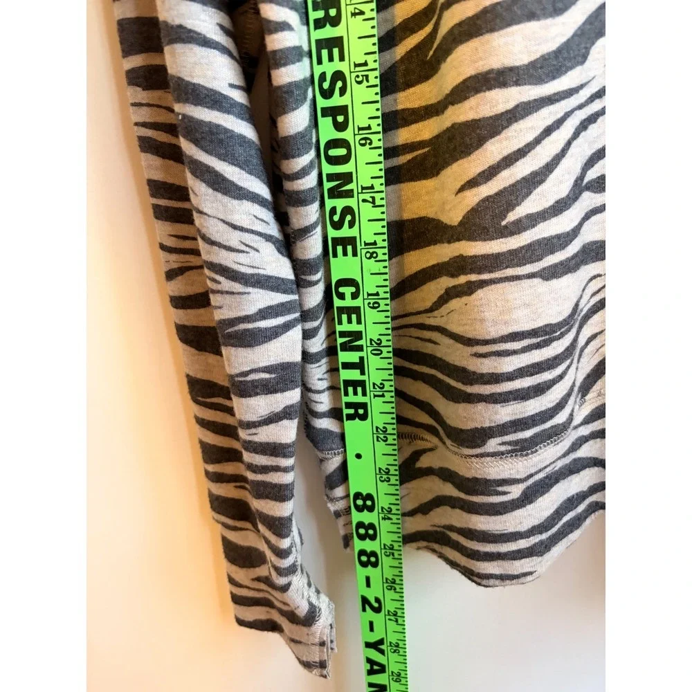 LNA Brushed Zebra Vintage‎ Raglan Top SZ sm